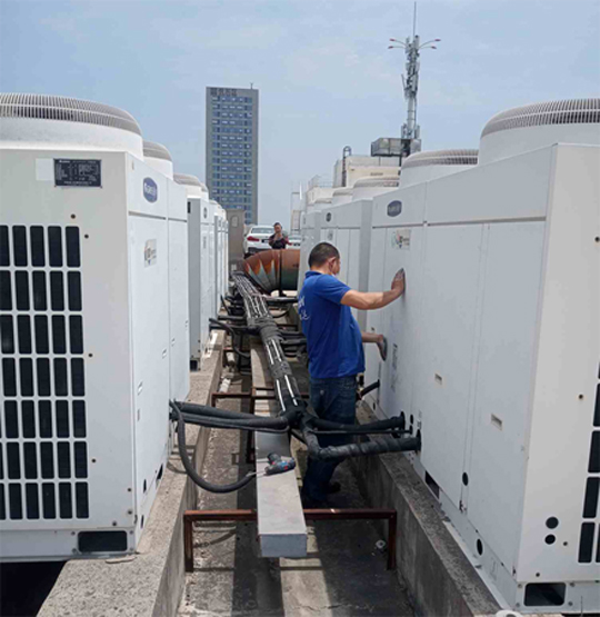 新巴尔虎右中央空调制热和不制冷系统维修方法